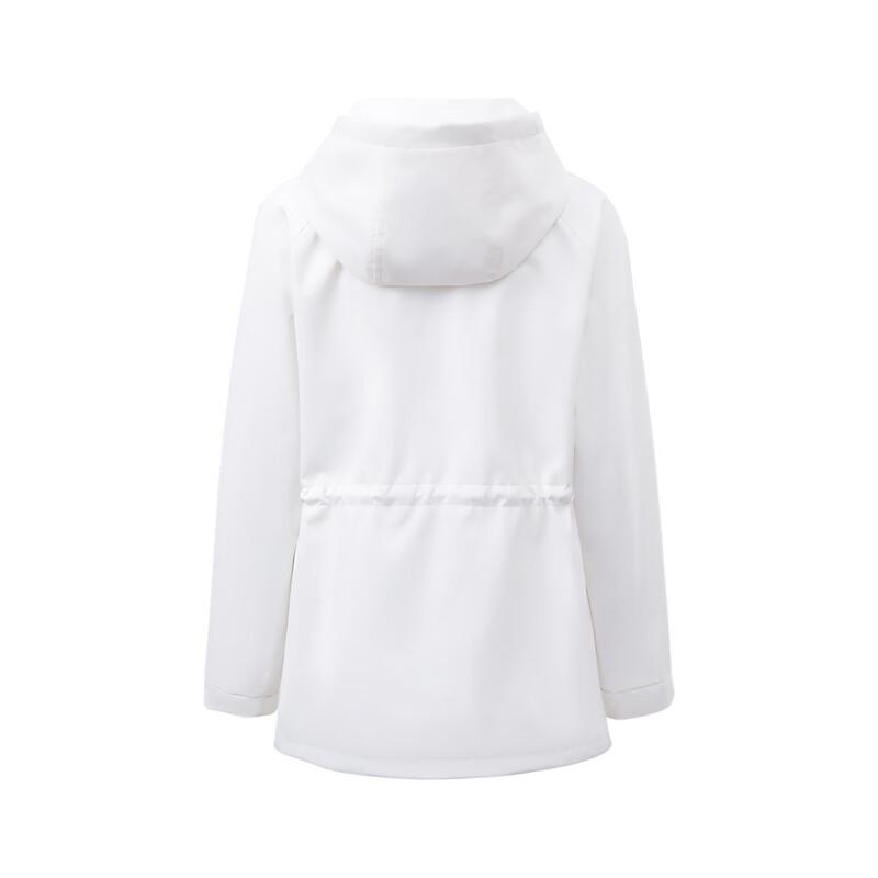 GIOVANNI VALENTINO Women's Hooded Mid-Length Windbreaker