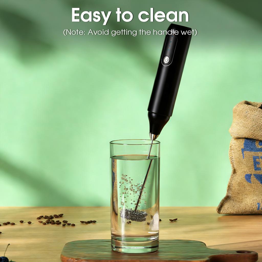 Portable Handheld Electric Milk Frother Mixer and Egg Beater Coffee Mixer Kitchen Accessories - Essential for Coffee Bars