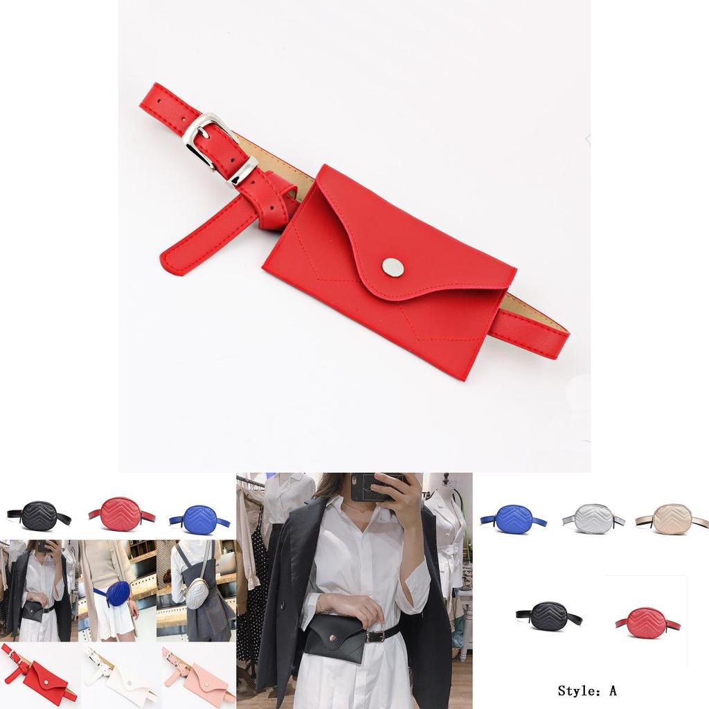 Fashion Waist Fanny Pack Women Leather Belt With Elegant Zipper Closure For Casual Use