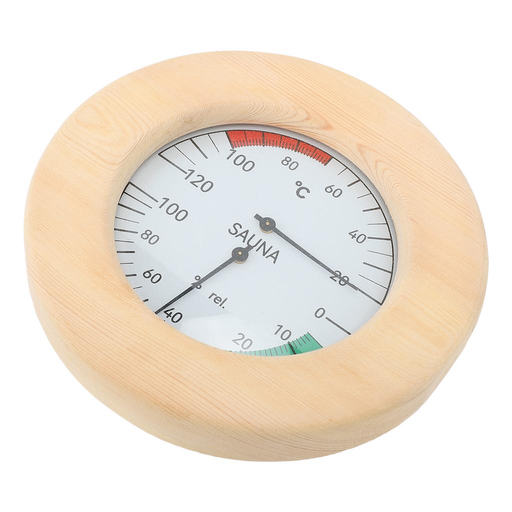 Sauna Hygrothermograph 2 In 1 Wall Mounted Real Time Monitoring Sauna Room Thermometer and