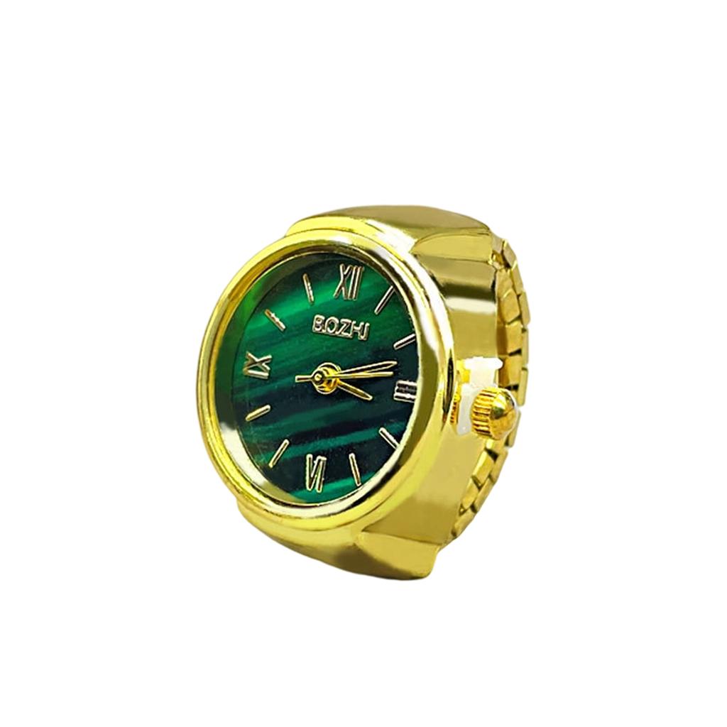 Ring Watch Fashion Square Ring Shape Watch Personality Creative Retro Style Ring Electronic Watch