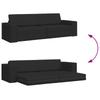 Sofa Bed Black 245 x 78 x 77 cm Fabric