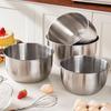 Stainless Steel Mixing Bowl Deep Design Cooking Baking Cake Bread Salad Egg Beater Basin Fruit Container Kitchen Cooking Tools