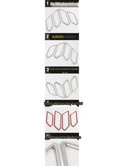 Touran L Car Door Stainless Steel Handle Grip Patch for 16 Models