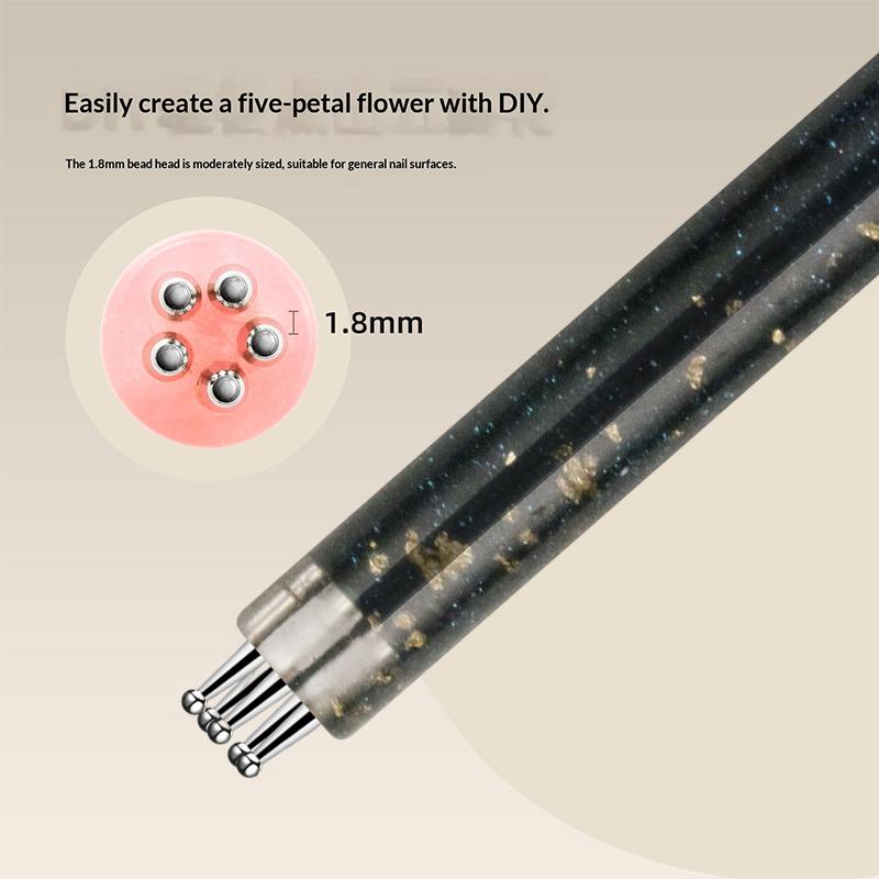 Multi-Head Nail Art Pen - Double-Sided Dotting Tool for Floral Patterns & Designs