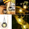 Upgraded Outdoor Solar Lamps Courtyard Garden Corridor Warm Light Metal Hanging Lights Light Control Decorative Lighting Hot