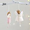 Nordic Style Holiday Decor Christmas Plush Doll Ornament, Xmas Tree Decorative Angel Easy Hanging Ornament Pendant for Tree, Winter Home Party