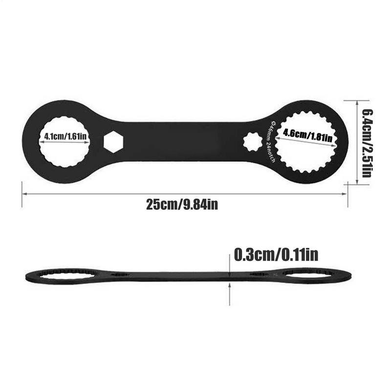 Bb Wrench Multifunctional Bb Wrench Maintenance Tool Crank Repair Accessories Double-End Spanner For Adults Enthusiasts