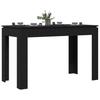 Dining Table Black Oak 120 x 60 x 76 cm Engineered Wood
