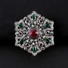 Baroque Style Vintage Women Men Crystal Brooch Retro Badges Lapel Pin Party Corsage Jewelry Accessories
