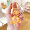 Super Cute 3-Year-Old Cartoon Doll Keychain with Flowing Sand Pendant
