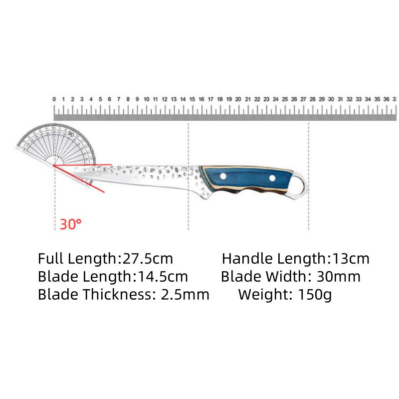 Cuțit de dezosat forjat Satar de bucătărie Bucătar bucătar de feliere Cuțit de grătar Pescuit Tăiere fructe Legume Instrumente de tăiat