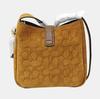 [Pre-Owned] Hadley 20 Letter Logo Adjustable Shoulder Strap Iconic Suede And Smooth Leather Crossbody Bag Mini - Very Good #1W6X459