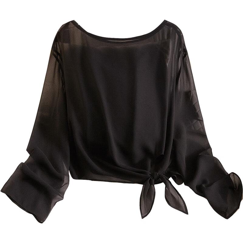 Women s Elegant Round Neck Drop Shoulder Blouse S