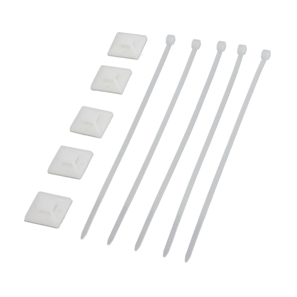 200Pcs Nylon High Temperature Resistant Strong Nylon Self Locking Cable with Mounts for Cable Fence