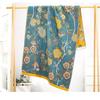 80x160cm Hibiskusblüten Großes Badetuch Baumwolle Nickerchen Decke Boho Jacquard Weiche Tröster Decke Strandtuch