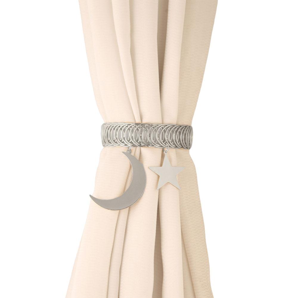 

Star and Moon Pendant Curtain Tieback Window Decoration Accessories Home Decor Curtain Rope Holders Retro Curtain Buckle