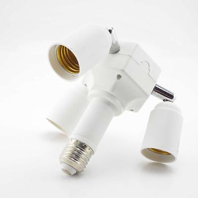 Adaptateur de douille de lampe LED E27 vers 4 ampoules E27, convertisseur réglable, 4 têtes pour éclairage LED