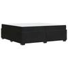 Bed Frame with Mattress Black 200 x 200 cm Fabric