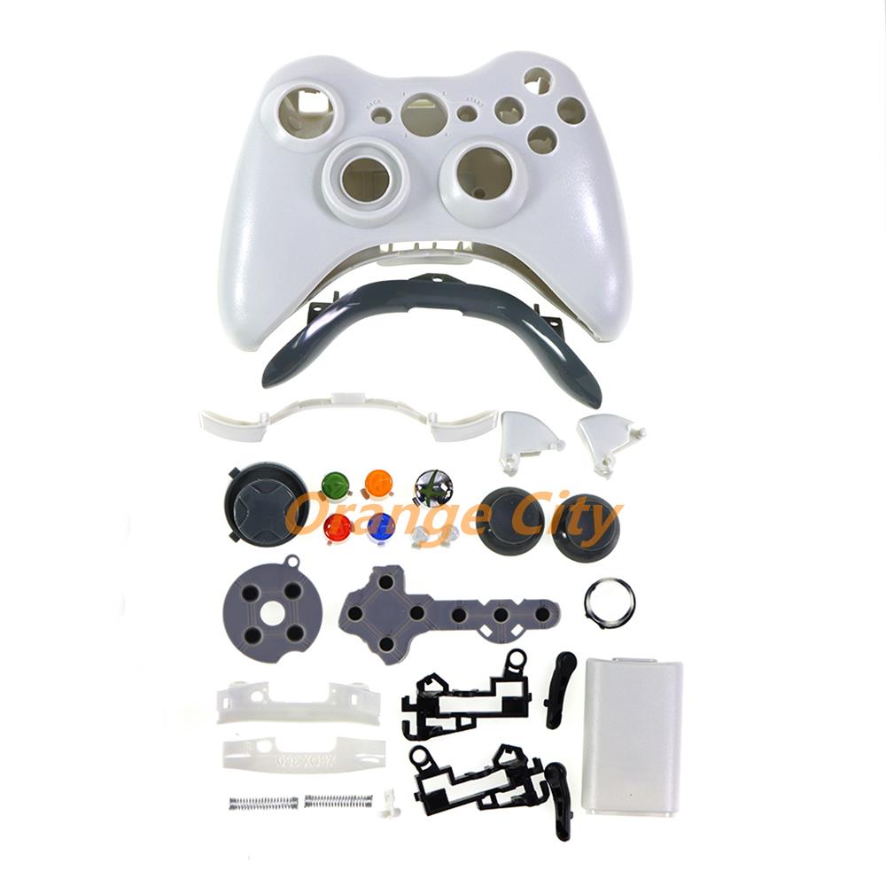Sostituzione Per Custodia Cover Kit Controller Wireless XBOX360 Thumbstick Per Gamepad Xbox 360 Guscio Abitacolo Completo e Pulsanti