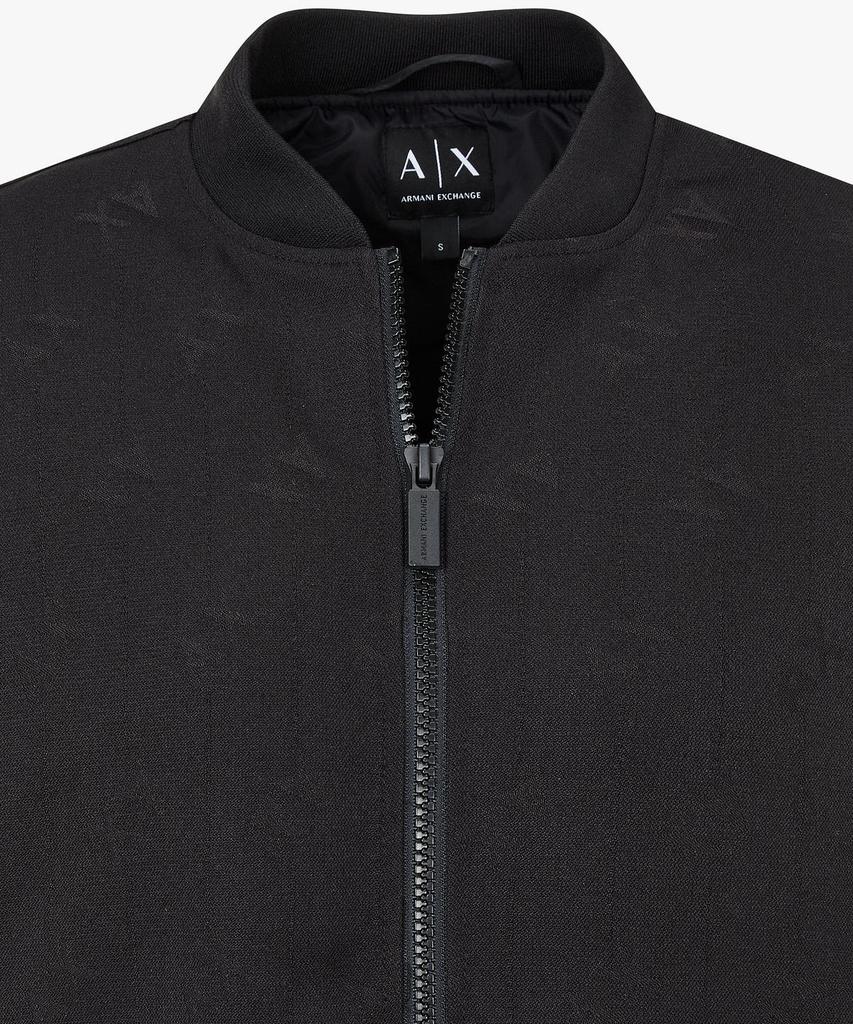 Armani Exchange Women'S Logo Jacquard Padded Blouson Jacket _Black_A426110503