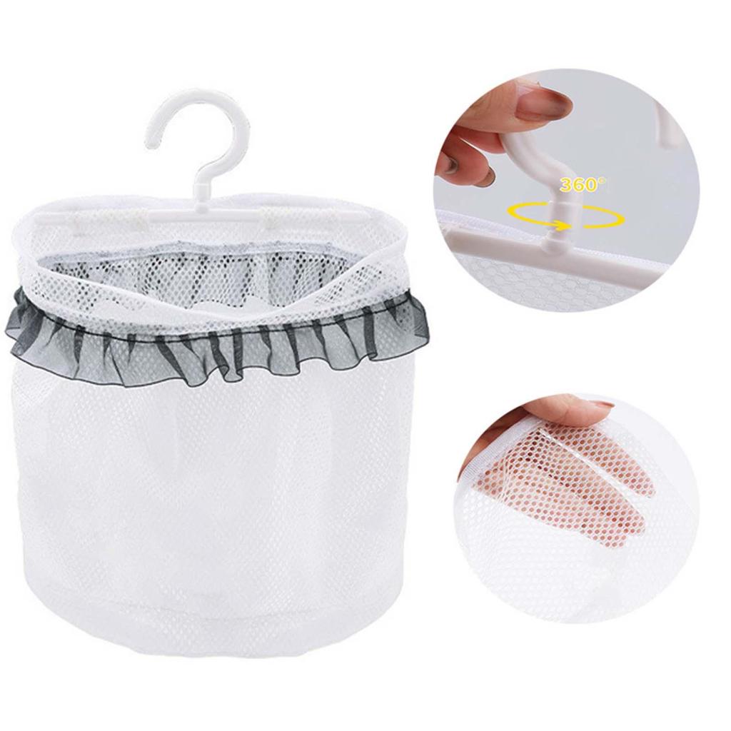 Multipurpose Clothespin Bag with Hanger Breathable for Bathroom Hotel Home