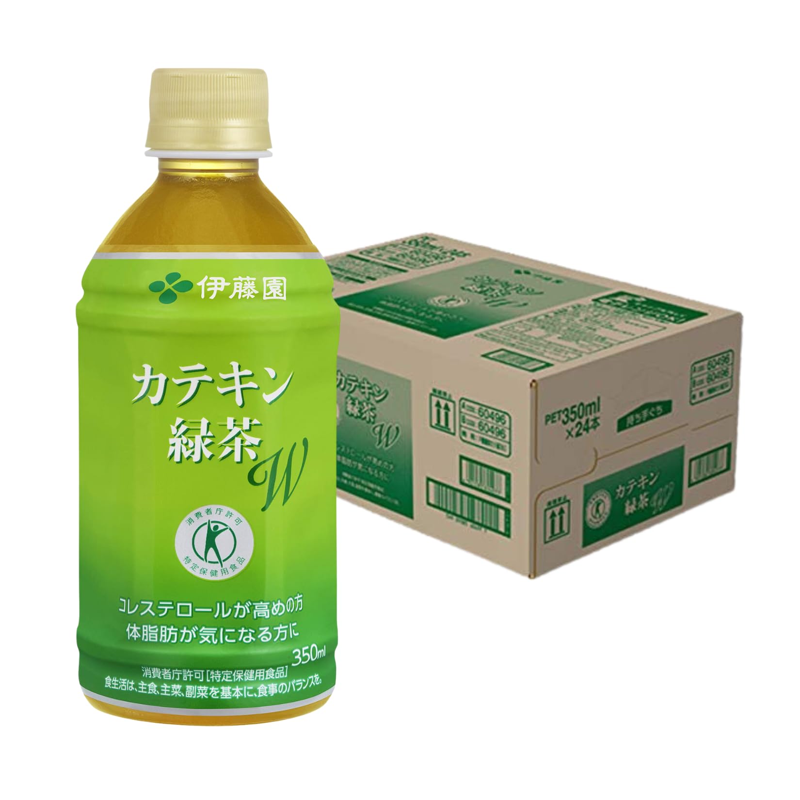 

[TOKUHO] [ITO EN Official Mail Order Health Body] Зеленый чай с катехином W PET 350 мл x 24 бутылки Используются местные чайные листья Некалорийный чай в ПЭТ-бутылке