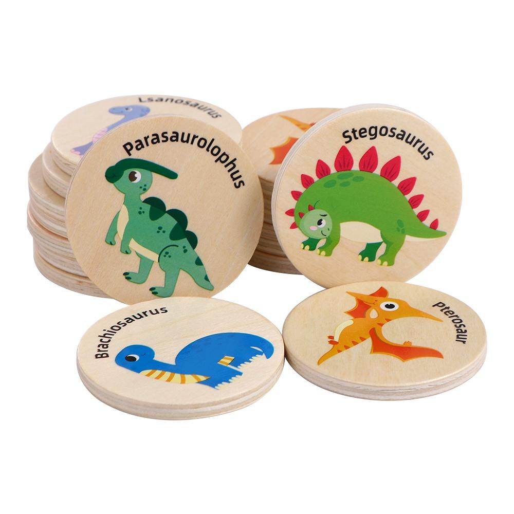 

Головоломка Животные Монтессори Игрушка Детская Ранняя Развивающая Игрушка Круглые Карточки Деревянная Головоломка Познание A