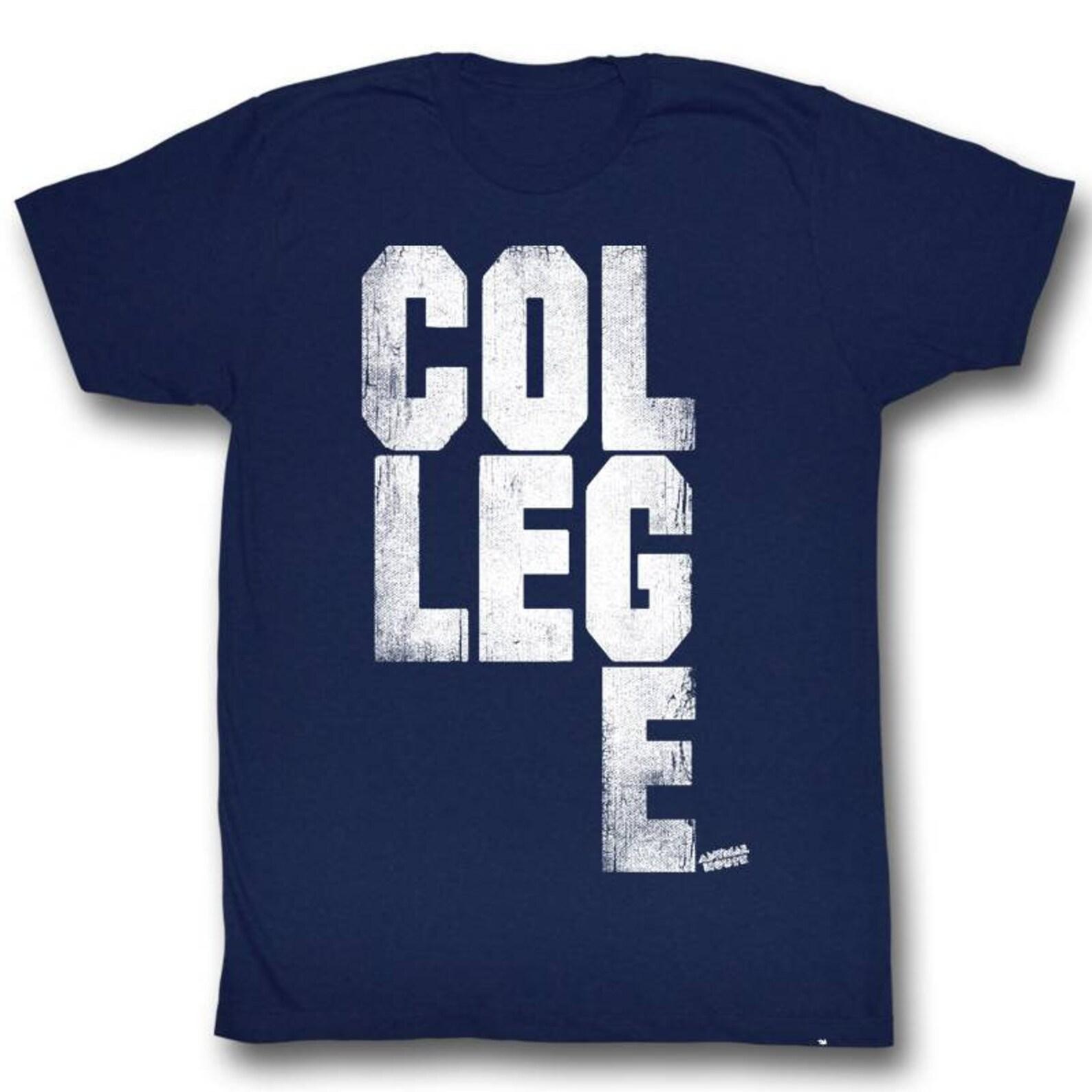 Взрослая футболка Animal House College Scrabble темно-синяя XL