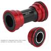 BB91/BB92 Bike Ceramics Bearing Integrated Hollow Chain Wheel Bottom Bracket Bicycle Accessory(press In type red )