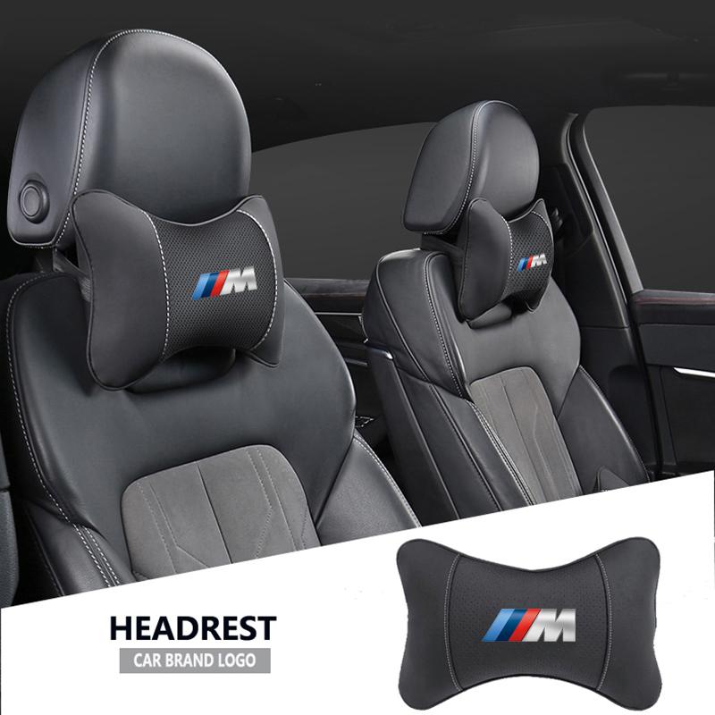 1 ks Opěrka hlavy autosedačky Auto logo Polštářek na krk Pro BMW M Power M3 M4 M5 G42 G30 G20 E39 E36 E87 E53 F44 F34 G23 G15 G16 X3 X4 X5