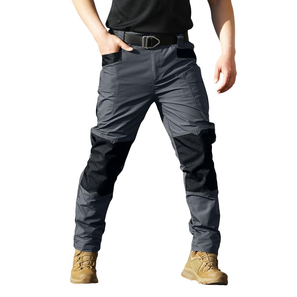 Pantaloni Cargo da Uomo Multi Tasche per Lavoro all'Aperto con Ginocchia Rinforzate per Uso Utilità