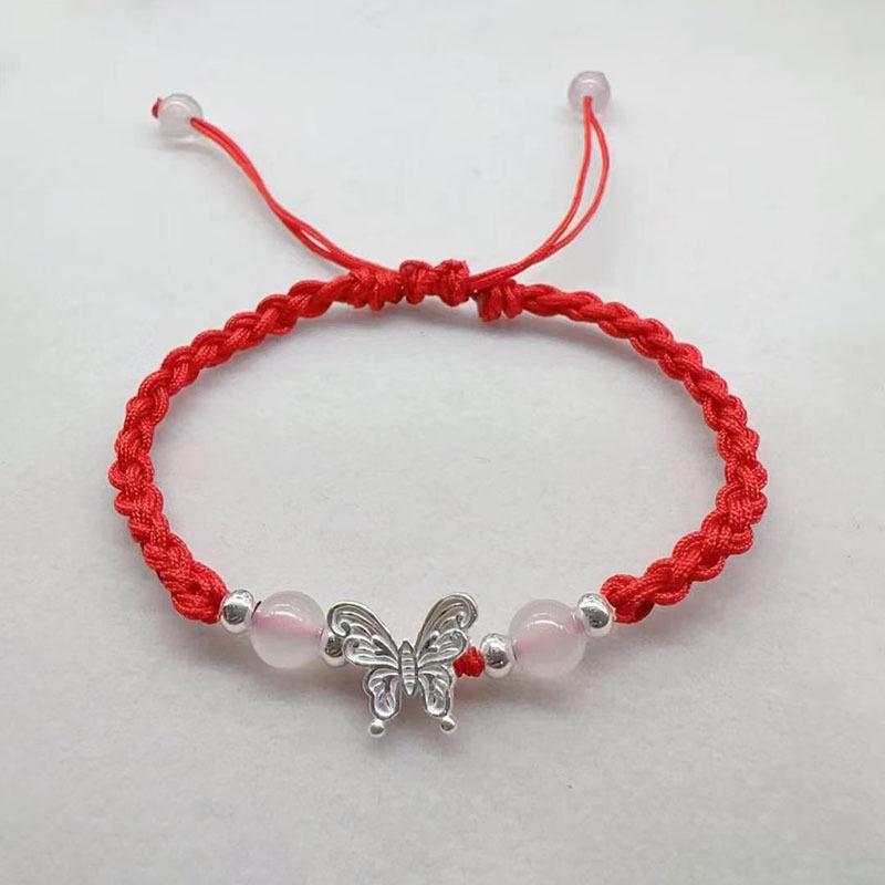 Handmade Butterfly Couple Bracelet: Retro Artistic Chinese Trend for Men & Women