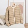 Womens Lightweight Hoodless Down Vest Short Puffer Jacket 90% White Duck Warm Winter Outerwear
