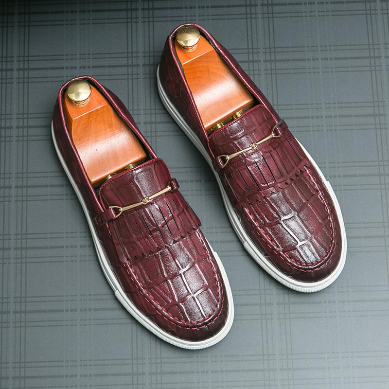 Fashion Leather Shoes Casual Business Shoes for Men Dress Tenis De Hombre Moccasins Mokasin Tenis Caballero Designer