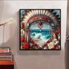 New Arrival 5D DIY Full Circle Diamond Painting "Ethnic Avatar Frame" Embroidery Cross Stitch Home Decor Gift