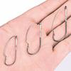 30pcs Carbon Steel Weedless Wacky Rig Fishing Hooks Assorted 1/0-3/0 Sizes for Freshwater Saltwater with Storage Box