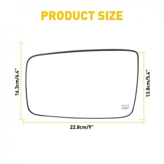 Für Ram Dodge 1500 Außen 2500 Glas Spiegel Elektrisch Beheizt Linke Seite Fahrer EXV