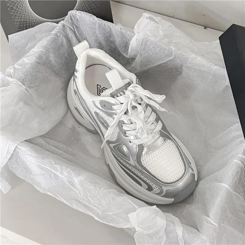 Women's New Fashion Platform Shoes Female Autumn  New Breathable Outdoor chunky sneakers Lightweight Casual Tennis Shoes