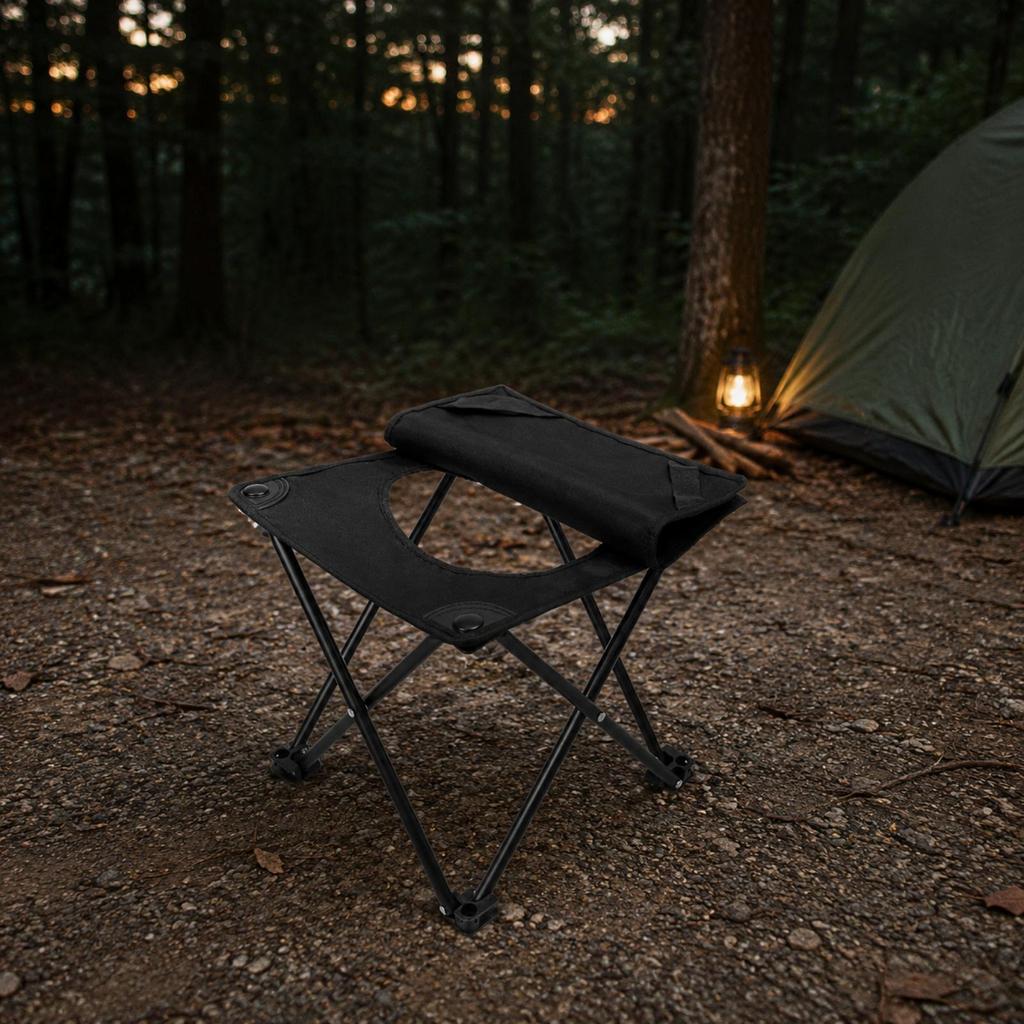Folding Toilet Stool Foldable Travel Compact for Road Trips, Emergency Use