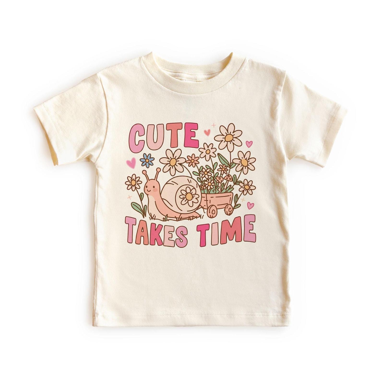 Cute Takes Time Snail In Garden Flower Gardening Boho Unisex, Adult, Youth T-Shirt 140