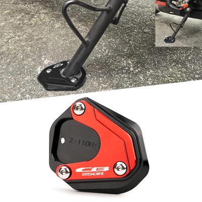 FOR CB250R CB250R 2018-2025 Motorcycle CNC Kickstand Foot Side Stand Extension Pad Support Plate
