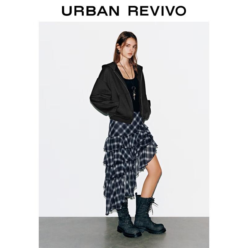 

UR2025 Women s Casual Hooded Zipper Jacket S