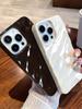 Luxury Wave Satin Ruffle Pattern Phone Case For iPhone 11 12 13 14 15 16 Pro Max X XR XS 7 8 Plus Shockproof Solid Color Cover