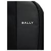 Bally Logo Zip Closure Fabric Backpack Men Backpack Black 6314700