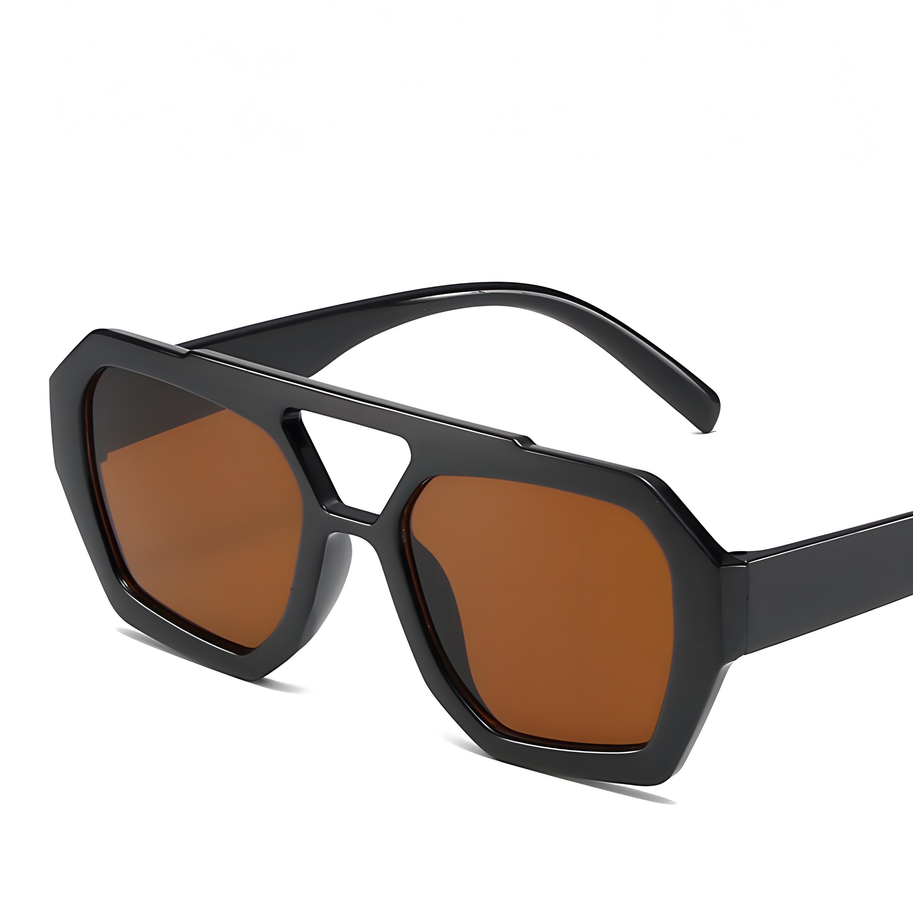1PC Double Beam Irregular Sunglasses New Retro Personalized Sunglasses Internet Celebrity Trendy Sunglasses