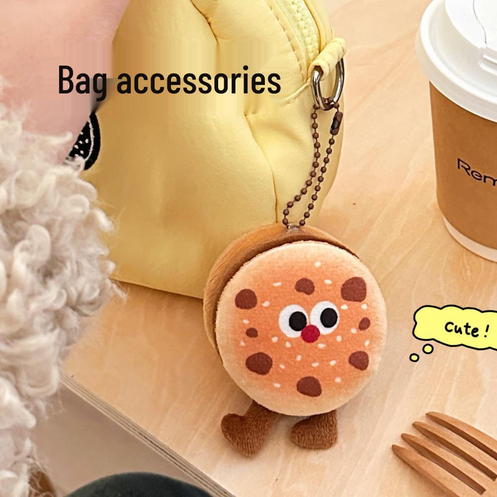 Adorable Food Plush Keychain: Cute Bread Doll Pendant for Versatile Decoration