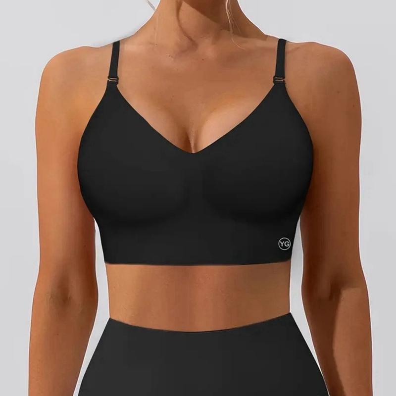 

Женский однотонный бюстгальтер с регулируемыми бретелями, спортивный бюстгальтер для поддержки M