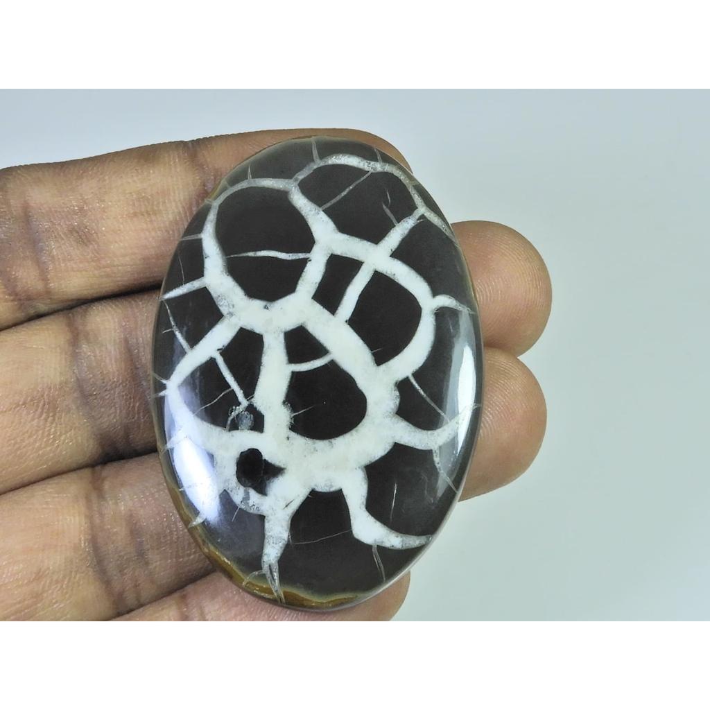 129Cts.Natural Septarian Gronates Oval Cabochon Loose Gemstone 35X53X05MM D-545