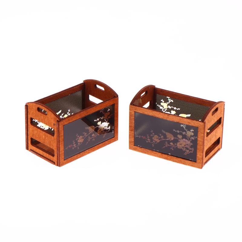 1:12 Puppenhaus Miniatur Regal Aufbewahrungskorb Möbel Haus Modell Dekor Spielzeug Puppenhaus Zubehör
